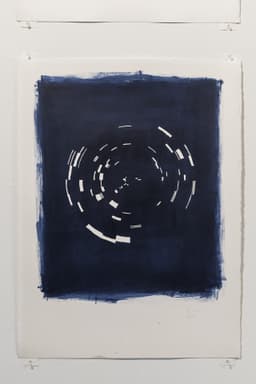 Indigo May 2019 | Acrylic on paper, 30 x 22 inches