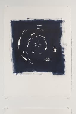 Indigo January 2019 | Acrylic on paper, 30 x 22 inches