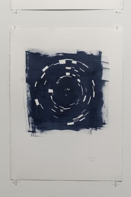 Indigo March 2019 | Acrylic on paper, 30 x 22 inches