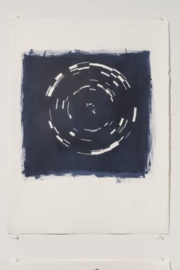 Indigo February 2019 | Acrylic on paper, 30 x 22 inches