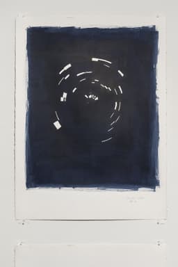 Indigo December 2019 | Acrylic on paper, 30 x 22 inches