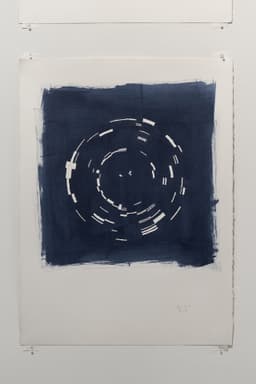 Indigo April 2019 | Acrylic on paper, 30 x 22 inches