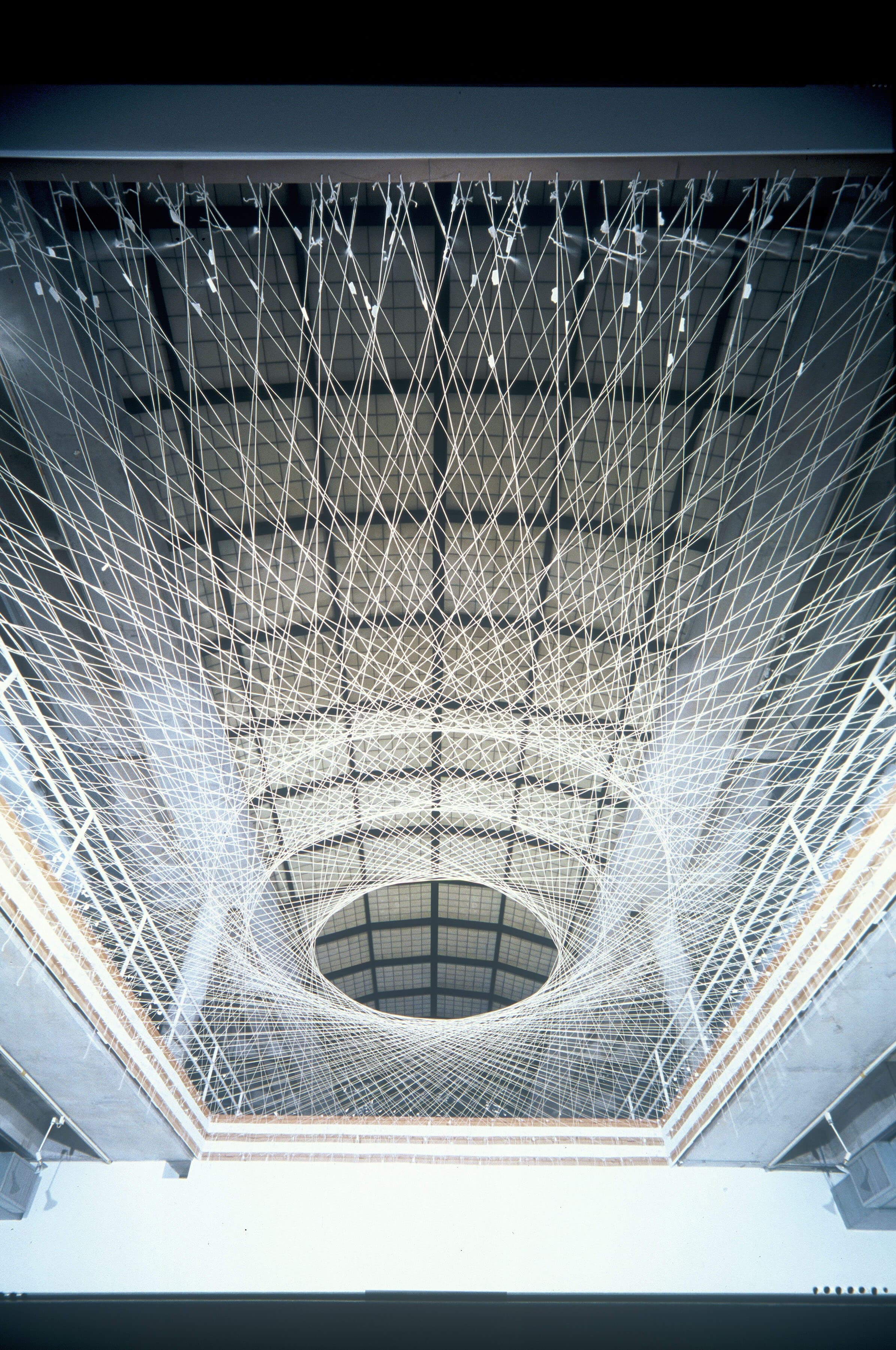 Theory, 2003, Glassell School, Houston, TX String, paper, tape, glue, 39 x 24 x 2 feet