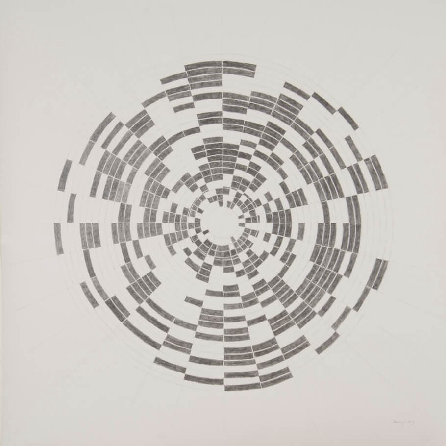 January 2013 | graphite on paper, 42 x 42 inches, 2013