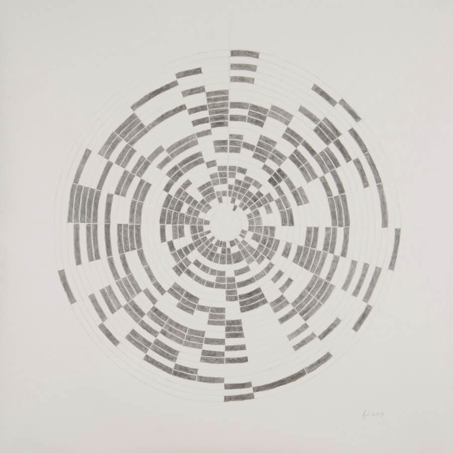 April 2013 | graphite on paper, 42 x 42 inches, 2013