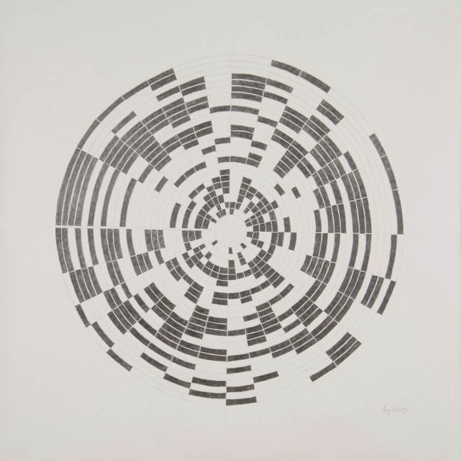 August 2013 | graphite on paper, 42 x 42 inches, 2013