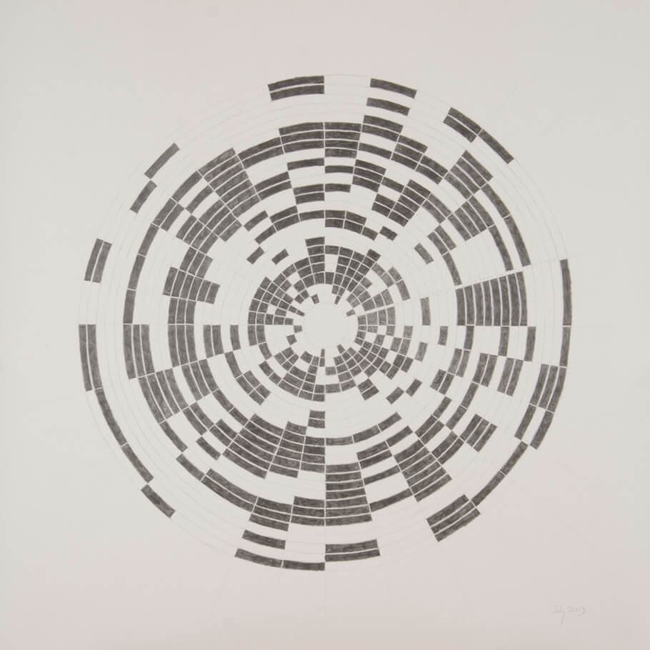 July 2013 | graphite on paper, 42 x 42 inches, 2013