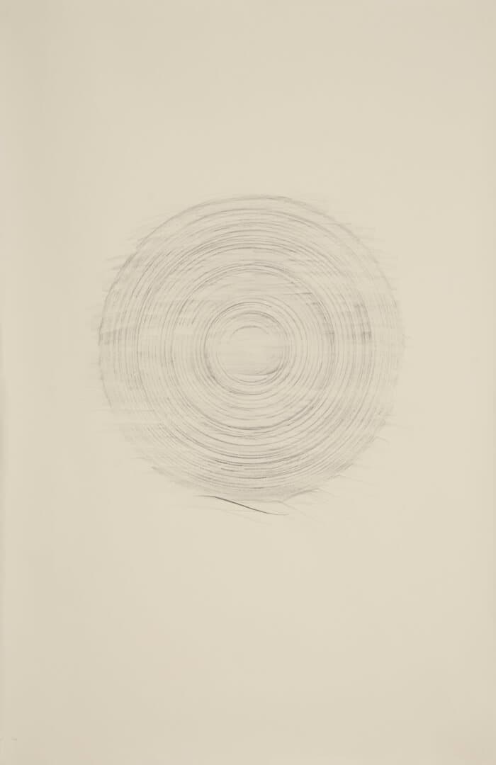 Paper Reel Rubbing L | graphite on paper, 40 x 26 inches, 2010