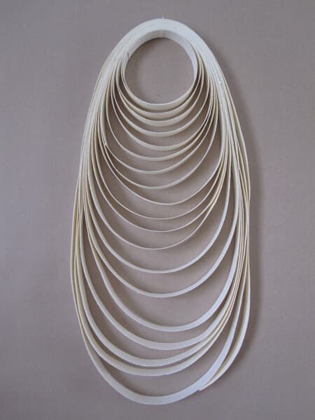 Long Line 2011 | paper, acrylic, ink, 26 x 8 x 1 inches, 2011