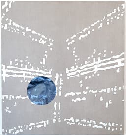 Blue Portal April 2021, 2024, acrylic on linen, 48h x 44w inches